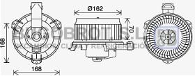 Electro ventiladores 19-TO8743 - MOTOR DE CALEFACCION TOYOTA LAND CRUISER 1200