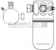 Filtros deshidratadores 20-00009 - FILTRO ACUMULADOR OPEL CALIBRA  3/4"  1848010