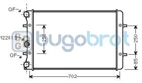 Radiadores 40-AI2129 - RADIADOR DE AGUA AUDI A3 (1J0121253AB)