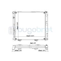Radiadores 40-MS2035 - RADIADOR DE AGUA MERCEDES 124 MANUAL (1245005003)