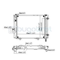 Radiadores 40-MS2069 - RADIADOR DE AGUA MERCEDES CLASE E (AUTOMATICO)