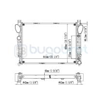 Radiadores 40-MS2311 - RADIADOR DE AGUA MB (2205002003)