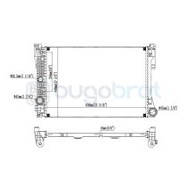 Radiadores 40-MS2474 - RADIADOR DE AGUA MERCEDES C-180