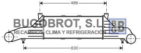 Radiadores 40-MS4295 - INTERCOOLER MERCEDES -C208 CLK 200