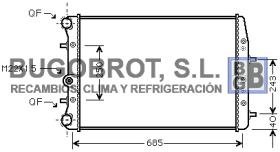 Radiadores 40-SA2008 - RADIADOR AGUA SEAT  CORDOBA (6Q0121253L)