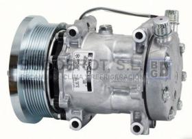 Compresor Original 51-4698 - COMP. SD7H15 V-O P8 133MM. 12V (LIEBHERR MAQUINARIA)