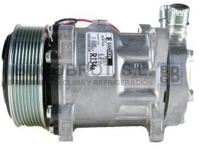 Compresor Original 51-8100 - COMP. SANDEN SD7H15 P8 119 MM. 12V. VOLVO MAQUINARIA