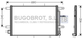 Condensador 62-AI5239 - CONDENSADOR AUDI A4 QUATRO (8E0260403J)