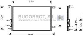 Condensador 62-AL5070 - CONDENSADOR ALFA ROMEO 156