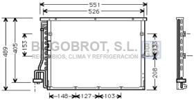 Condensador 62-BW5148 - CONDENSADOR  BMW 3 E36 >91  64538369105