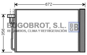 Condensador 62-BW5267 - CONDENSADOR BMW E60 520I (64508379885)