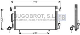 Condensador 62-CN5141 - CONDENSADOR CITROEN BERLINGO 1.8D-1.9D  6455V8