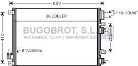 Condensador 62-CR5093 - CONDENSADOR CHRYSLER 300 C ( 5137693AA)