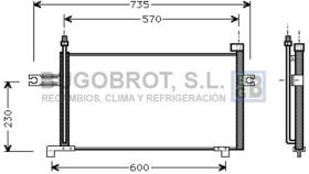 Condensador 62-DN5175 - CONDENSADOR NISSAN MICRA II