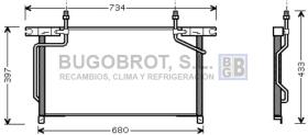 Condensador 62-DN5213 - CONDENSADOR NISSAN TERRANO II (92110)