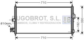 Condensador 62-DN5270 - CONDENSADOR NISSAN ALMERA