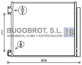 Condensador 62-DN5422 - CONDENSADOR NISSAN QASHQAI