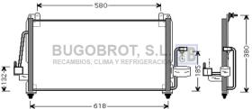 Condensador 62-DW5040 - CONDENSADOR DAEWOO NUBIRA II