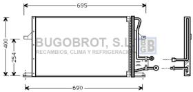 Condensador 62-FD5227 - CONDENSADOR FORD MONDEO 1.6