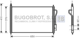 Condensador 62-FD5268 - CONDENSADOR FORD FOCUS I