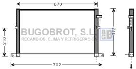 Condensador 62-FD5334 - CONDENSADOR FORD MONDEO