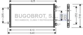 Condensador 62-FT5219 - CONDENSADOR FIAT PUNTO