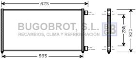 Condensador 62-FT5256 - CONDENSADOR FIAT PUNTO-DOBLO 1.2/1.3/1.9 JTD  03>