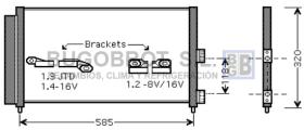 Condensador 62-FT5289 - CONDENSADOR FIAT DOBLO