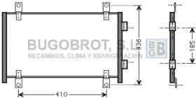 Condensador 62-FT5302 - CONDENSADOR FIAT DUCATO III, PEUGEOT BOXER