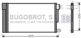 Condensador 62-FT5314 - CONDENSADOR OPEL CORSA D