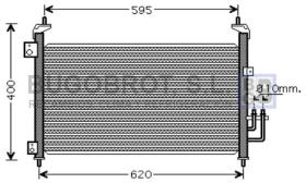 Condensador 62-HD5213 - CONDENSADOR HONDA CIVIC VIII HATCHBACK 1.4 -  1.8