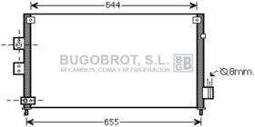 Condensador 62-HD5227 - CONDENSADOR HONDA CIVIC VII (80110SNAA01)