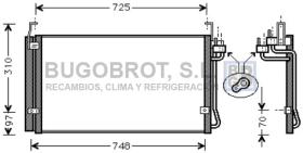 Condensador 62-HY5071 - CONDENSADOR HYUNDAI TRAJET (976063A100)