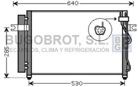 Condensador 62-HY5195 - CONDENSADOR HYUNDAI GETZ 1.5 CRDI