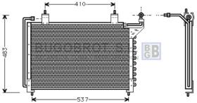 Condensador 62-JR5020 - CONDENSADOR JAGUAR XJ / X300