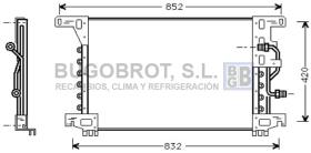 Condensador 62-ME5144 - CONDENSADOR MERCEDES TRUCKS - ACTROS