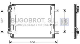 Condensador 62-ME5145 - CONDENSADOR MERCEDES TRUCKS -ATEGO I -