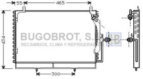 Condensador 62-MS5161 - CONDENSADOR MERCEDES BENZ C124 COUPE