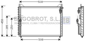 Condensador 62-MS5215 - CONDENSADOR MERCEDES (R107) 560SL