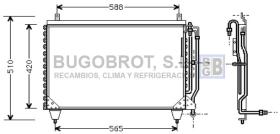 Condensador 62-MS5284 - CONDENSADOR MB W126 SEDAN