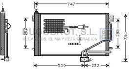 Condensador 62-MS5298 - CONDENSADOR MERCEDES BENZ (2035000254)