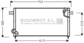 Condensador 62-MT5124 - CONDENSADOR MITSUBISHI PAJERO II