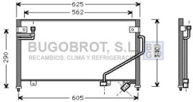 Condensador 62-MZ5120 - CONDENSADOR MAZDA 323 (B01B61480)