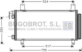 Condensador 62-MZ5158 - CONDENSADOR MAZDA 6 / 6 ESTATE WAGON