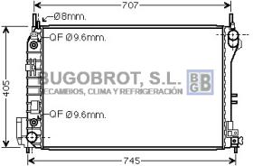 Condensador 62-OL2341 - CONDENSADOR OPEL VECTRA C (871869G)