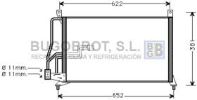 Condensador 62-OL5231 - CONDENSADOR OPEL VECTRA B / CALIBRA  C/FILTRO