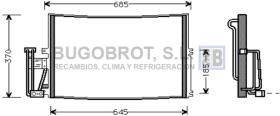 Condensador 62-OL5241 - CONDENSADOR OPEL VECTRA B (1618073)