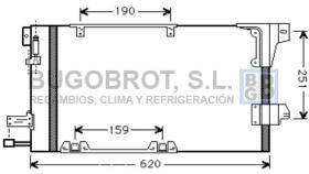 Condensador 62-OL5251 - CONDENSADOR OPEL ASTRA G - H 1.2 - 2.0  (1850057)