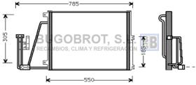 Condensador 62-OL5265 - CONDENSADOR OPEL VECTRA B  2.0 TDI '97