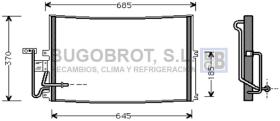 Condensador 62-OL5274 - CONDENSADOR OPEL VECTRA B  (1618114)